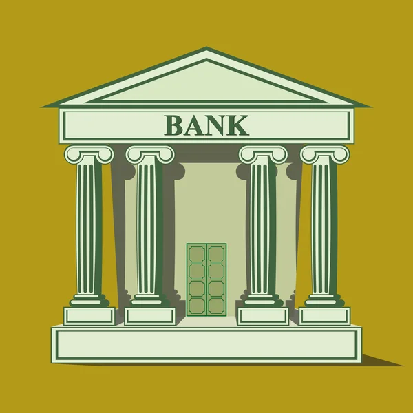 stock vector Flat bank icon.