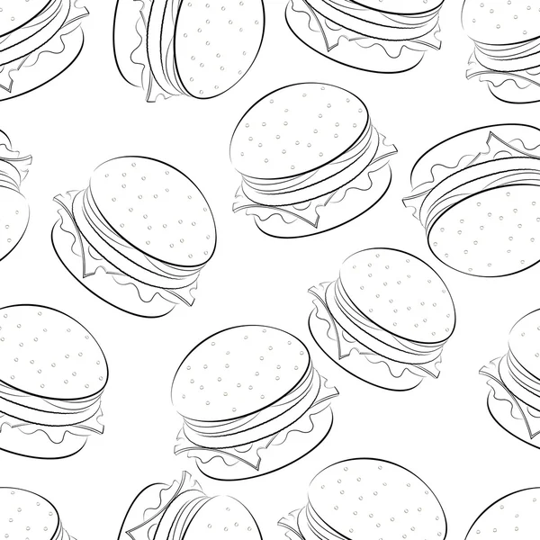 Hamburger — Wektor stockowy