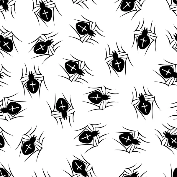 Spider seamless vector pattern — Stock Vector