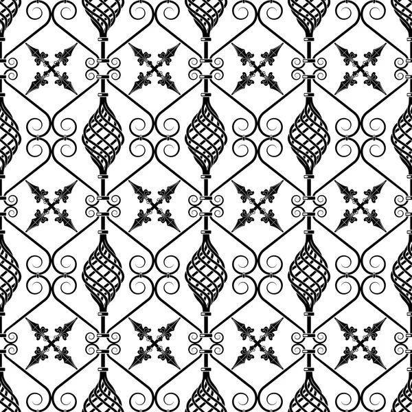 Wrought iron pattern — Stock Vector