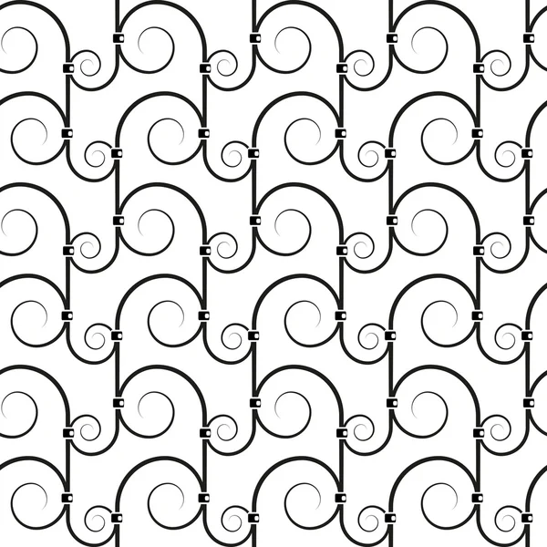 Wrought iron pattern — Stock Vector