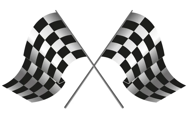 Checkered flag racing — Stock Vector