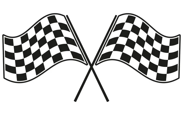 A cuadros bandera de carreras — Vector de stock