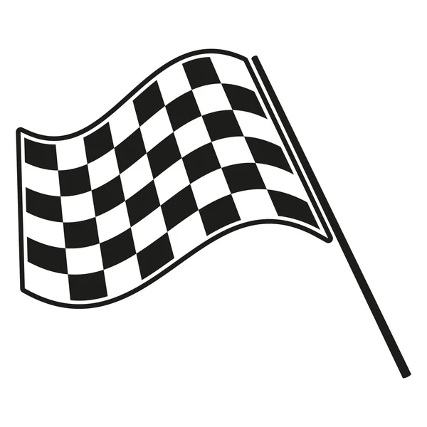 Bandiera a scacchi corsa — Vettoriale Stock