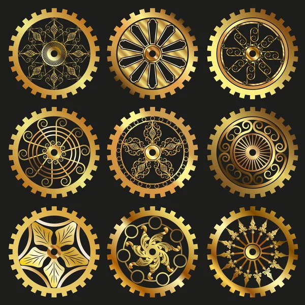 The gears — Stock Vector