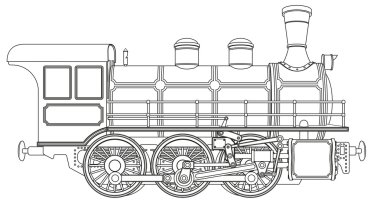 steam locomotive clipart