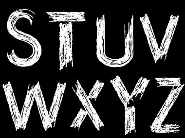 harfler çizilmiş boya