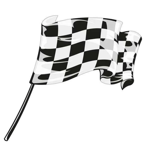 Drapeau à damier course — Image vectorielle