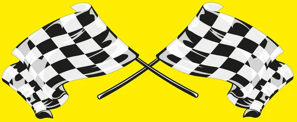 Geruite vlag racing — Stockvector