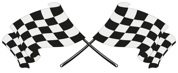 Checkered flag racing — Stock Vector