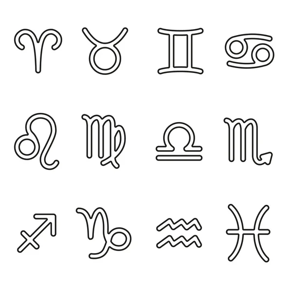 Signes du zodiaque — Image vectorielle