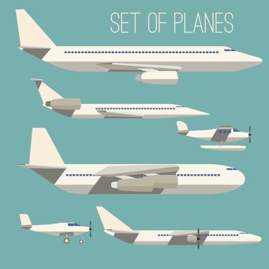 Set of flat planes