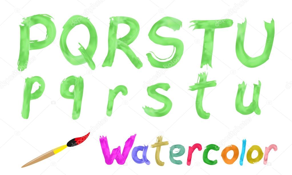 Watercolor font