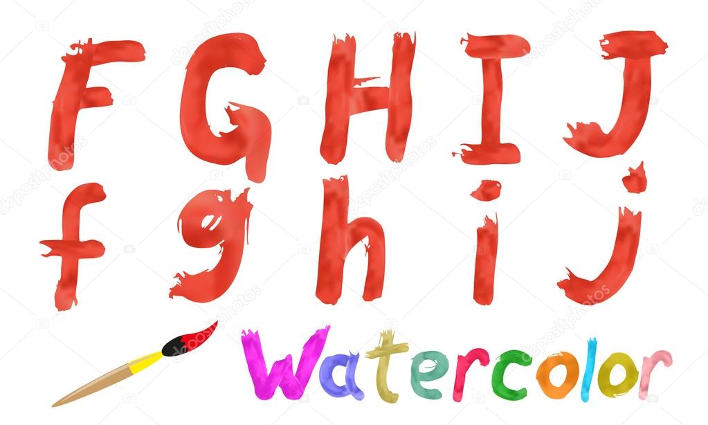 Watercolor font