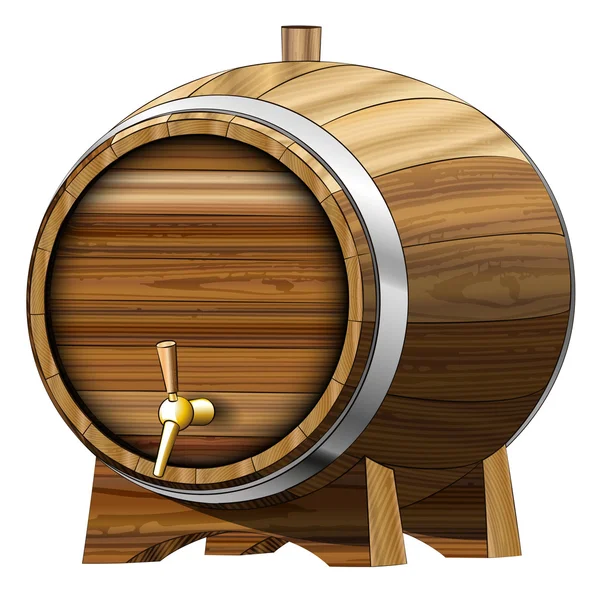 Пивная бочка — стоковый вектор