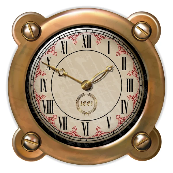 Antiguo reloj ector — Vector de stock