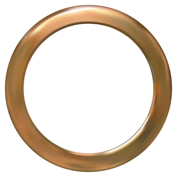 Keret arany gyűrű — Stock Vector
