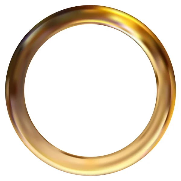 Anello telaio oro — Vettoriale Stock