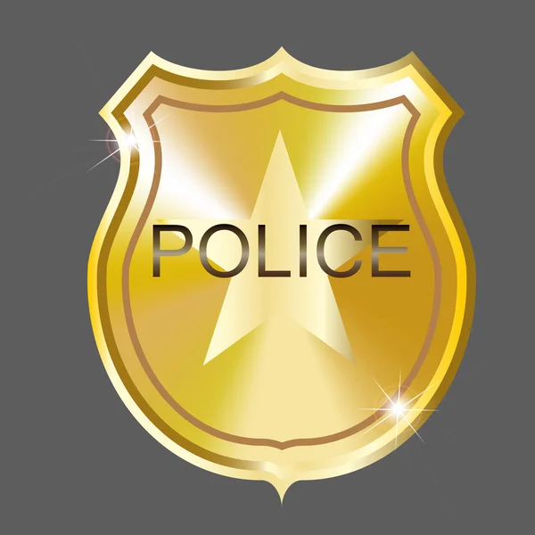 Vector Police Badge — Stock Vector
