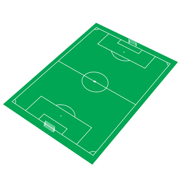 Green Soccer Stadium — Stock Vector