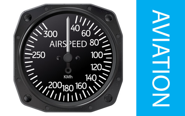 Airspeed indicator vector