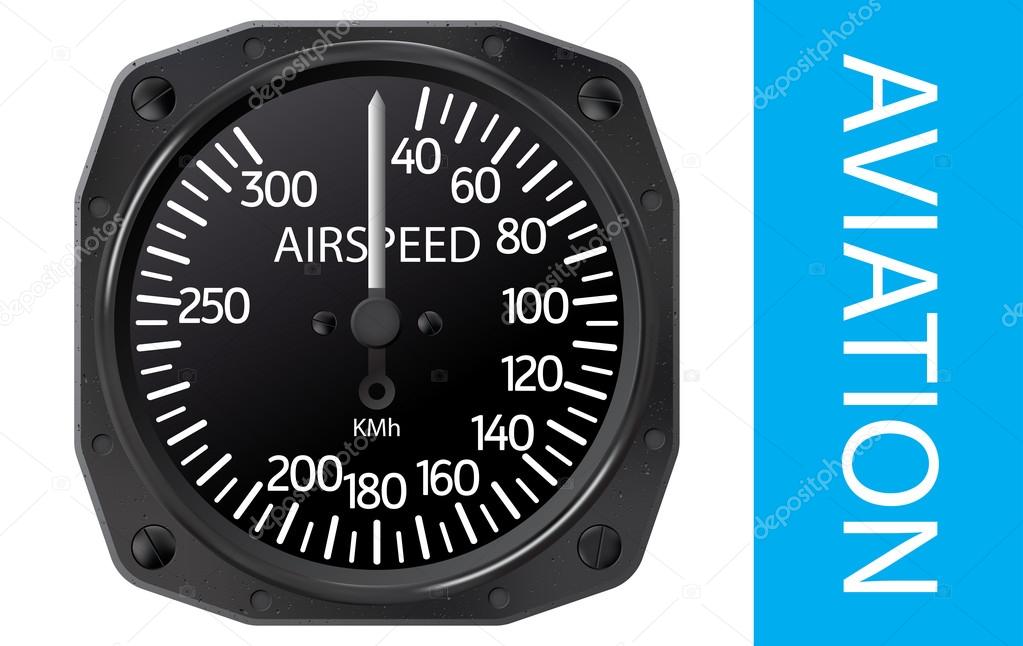 Airspeed indicator vector