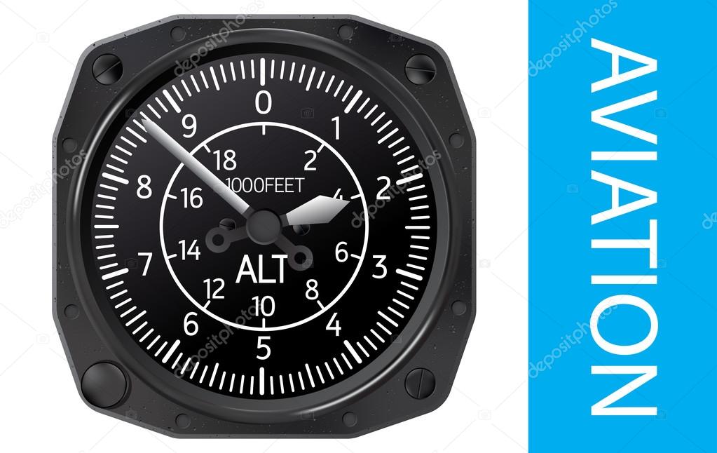 Altimeter vector illustration