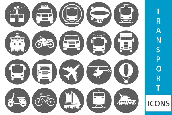 Iconos de transporte vectorial — Archivo Imágenes Vectoriales