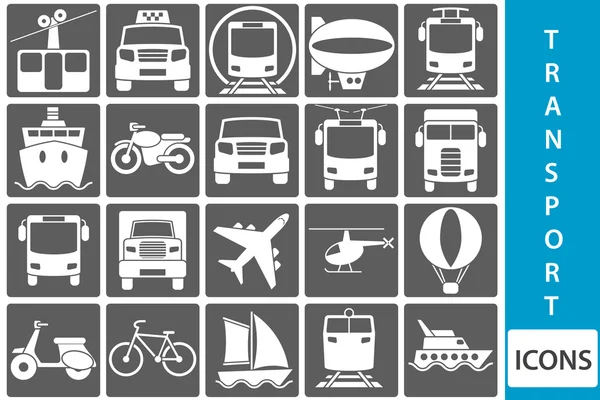 Iconos de transporte vectorial — Archivo Imágenes Vectoriales