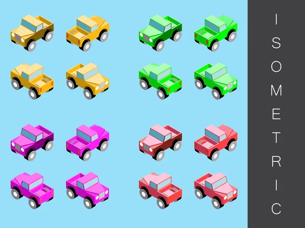 İzometrik taşıma Icon set.