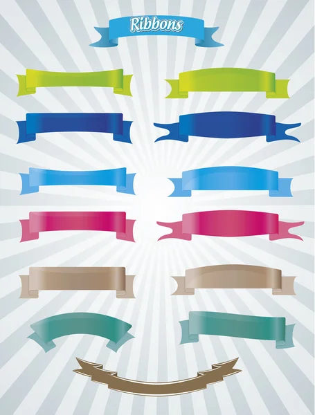 Ribbons — Stock Vector