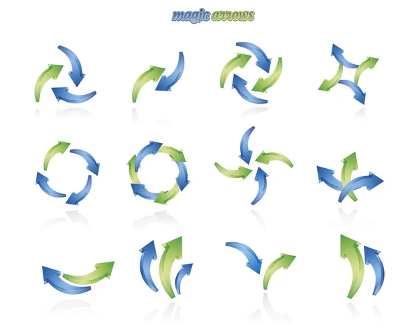 Flechas mágicas — Archivo Imágenes Vectoriales