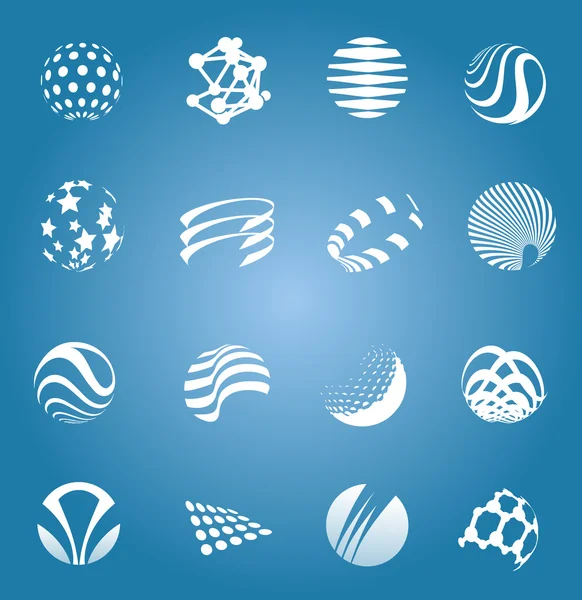 Collection d'icônes, isolées, illustration vectorielle — Image vectorielle