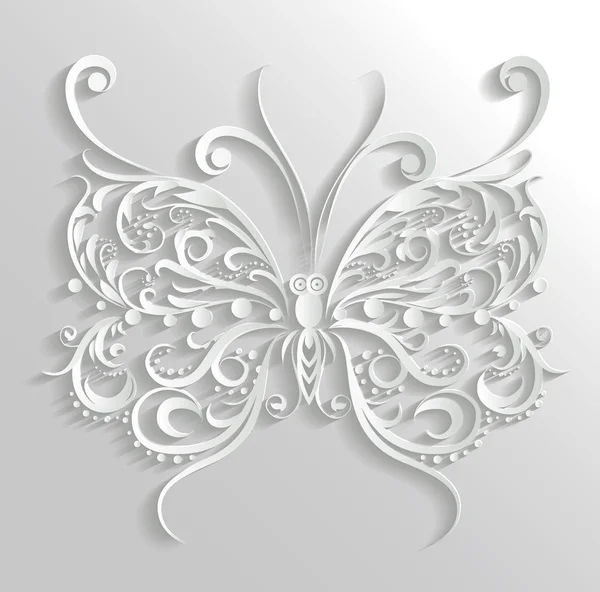 Ornamental butterfly — Stock Vector