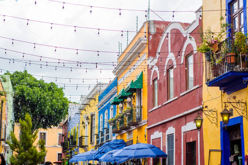 Alley Los Sapos in Puebla, Mexico.