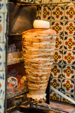 Trunk of arabic tacos in Puebla, Mexico. clipart