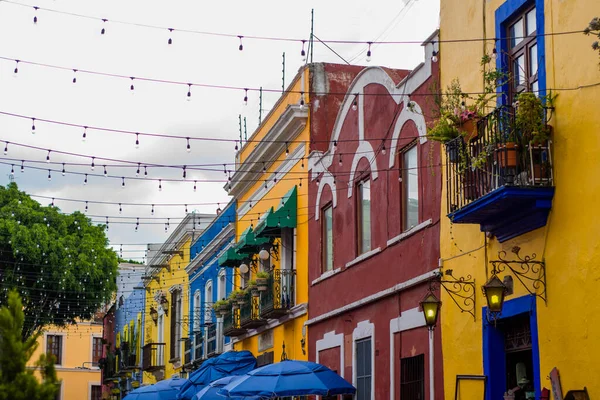 Alley Los Sapos Puebla Mexiko — Stockfoto