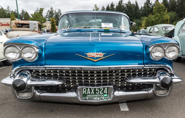 Blue 1958 Cadillac