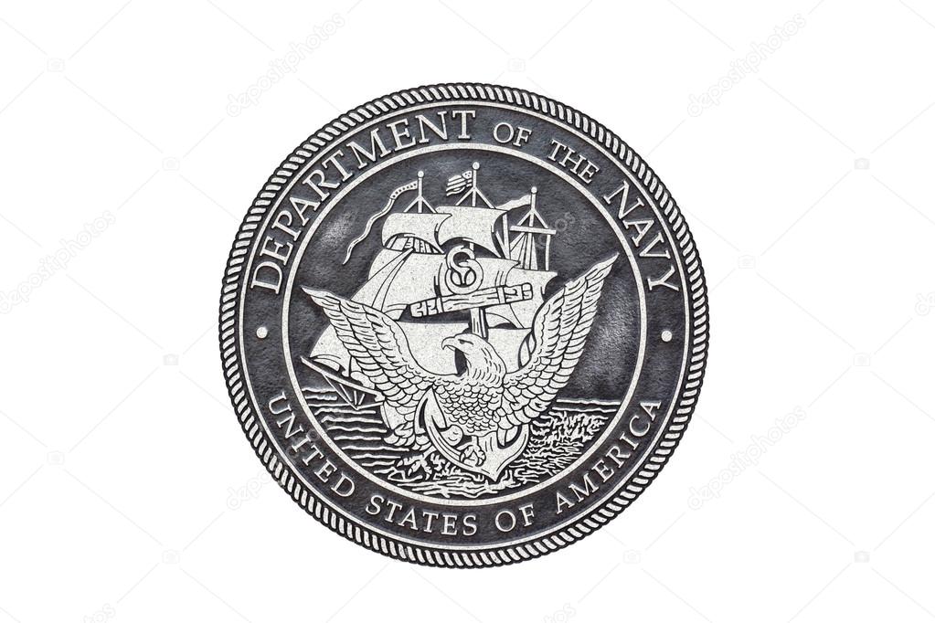 U.S. Navy  official seal on a white background.