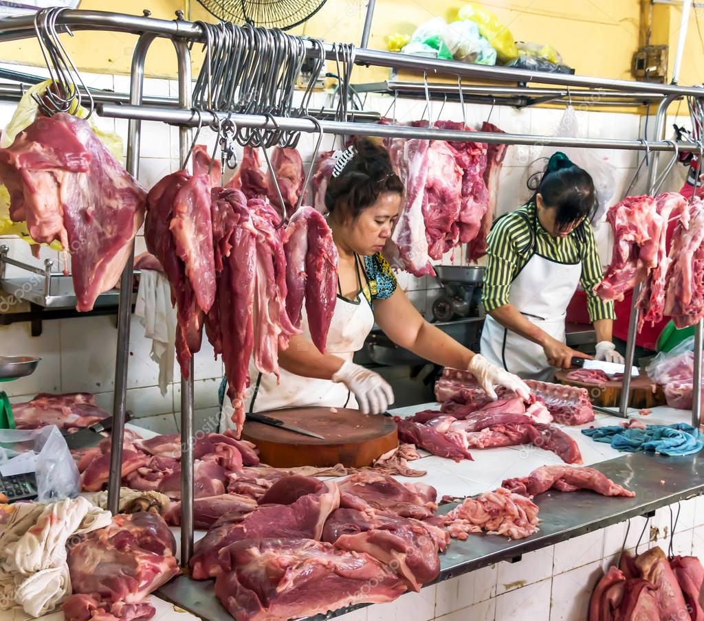 Vietnamese Meat Market.