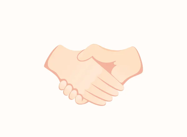 Handschlag Symbol Emoji Vektorillustration Mit Handgesten — Stockvektor