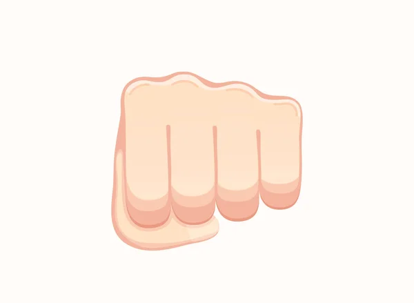 Aankomende Vuist Icoon Hand Gebaar Emoji Vector Illustratie — Stockvector