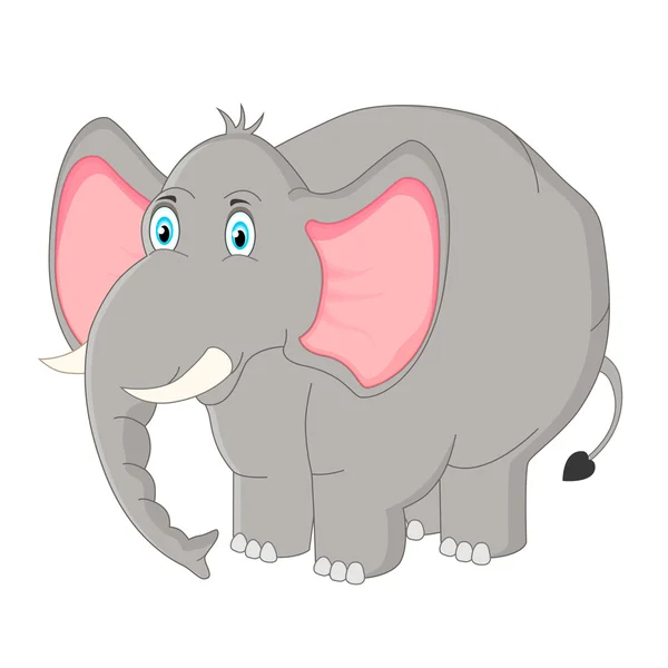 Éléphant de bande dessinée — Image vectorielle