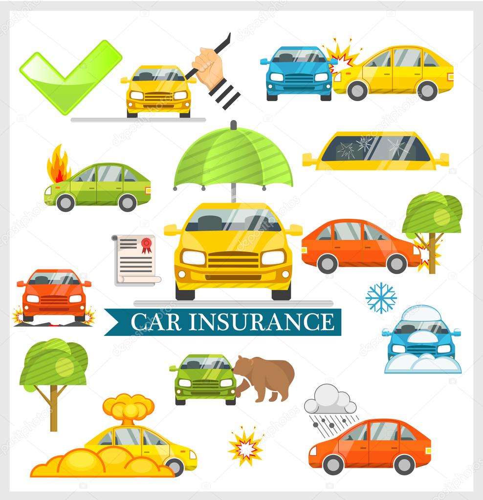 Car Insurance vector illustration
