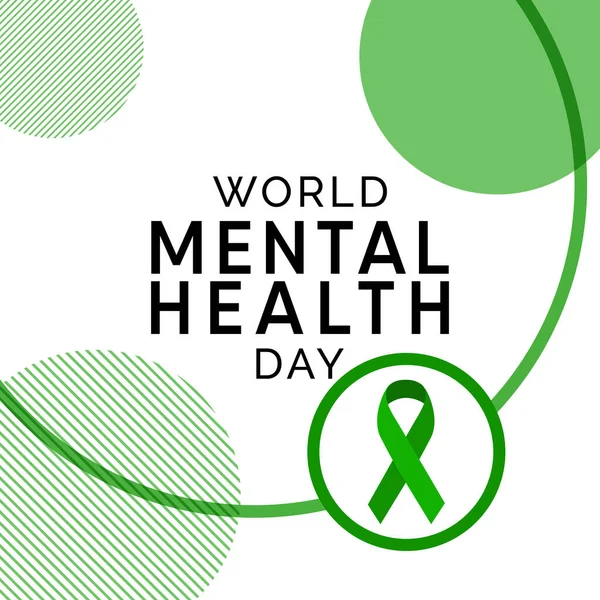 World Mental Health Day is an international day for global mental health education, awareness and advocacy against social stigma. Vector illustration.