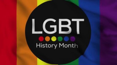 LGBTQ Tarih ayının her yıl Şubat ayında gözlenen teması üzerinde kesintisiz tekrarlanan video animasyonu.