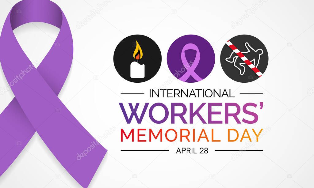 Vector illustration on the theme of International workers memorial day observed each year on April 28th across the globe.