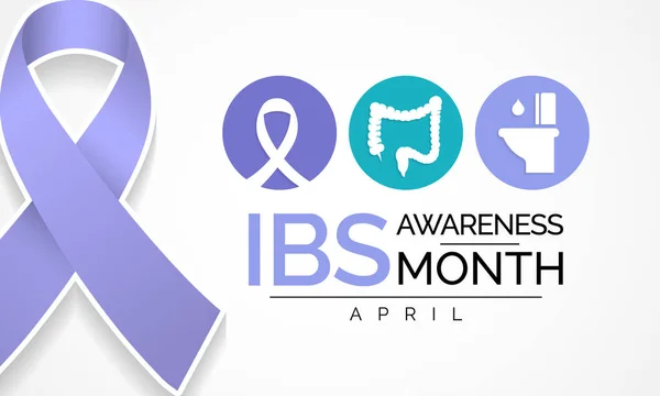 Irritable Bowel Syndrome Ibs Awareness Month Observed Each Year April — Stock Vector