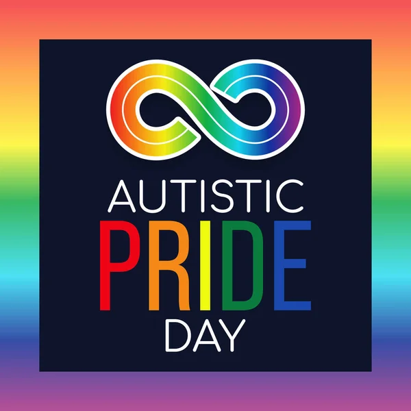 Autistic Pride Day Una Festa Dell Orgoglio Persone Autistiche Che — Vettoriale Stock