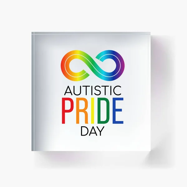 День Автизму Англ Autistic Pride Day Свято Гордості Людей Аутизмом — стоковий вектор